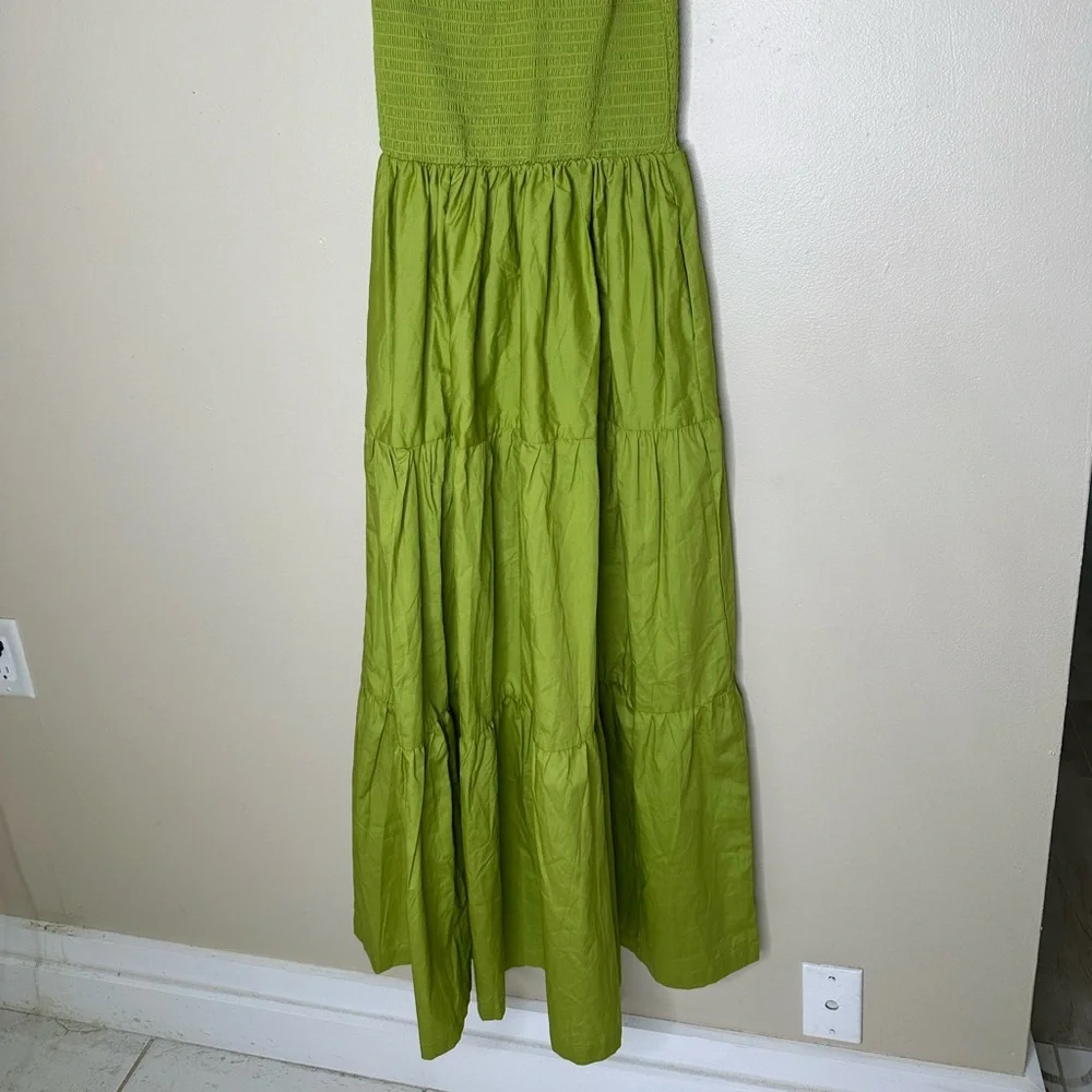 NWT One Shoulder green maxi dress - Picture 3 of 4